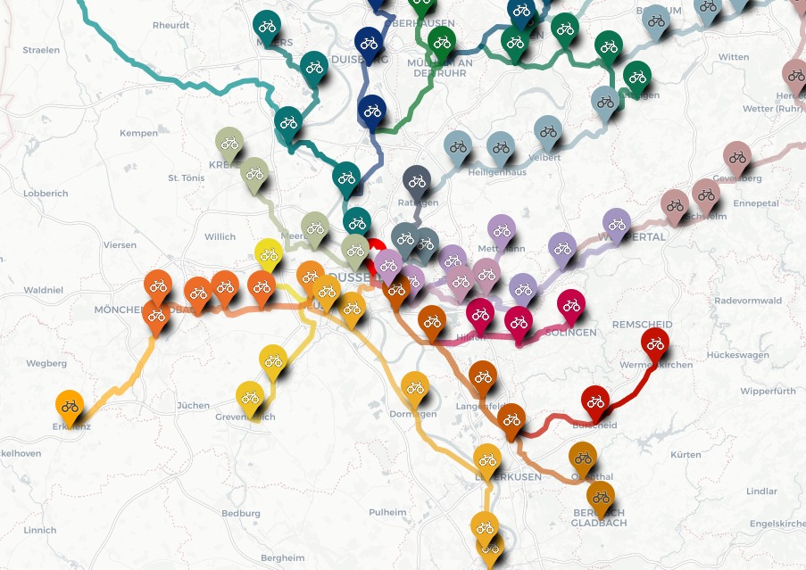 Sternfahrt NRW 2026 Zulaufrouten Sternfahrt NRW 2026 Zulaufrouten