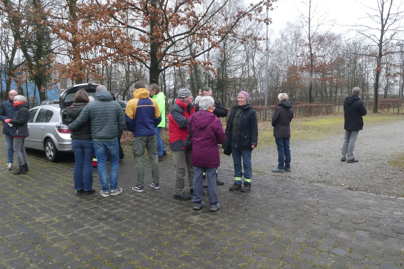gut besuchte Führung