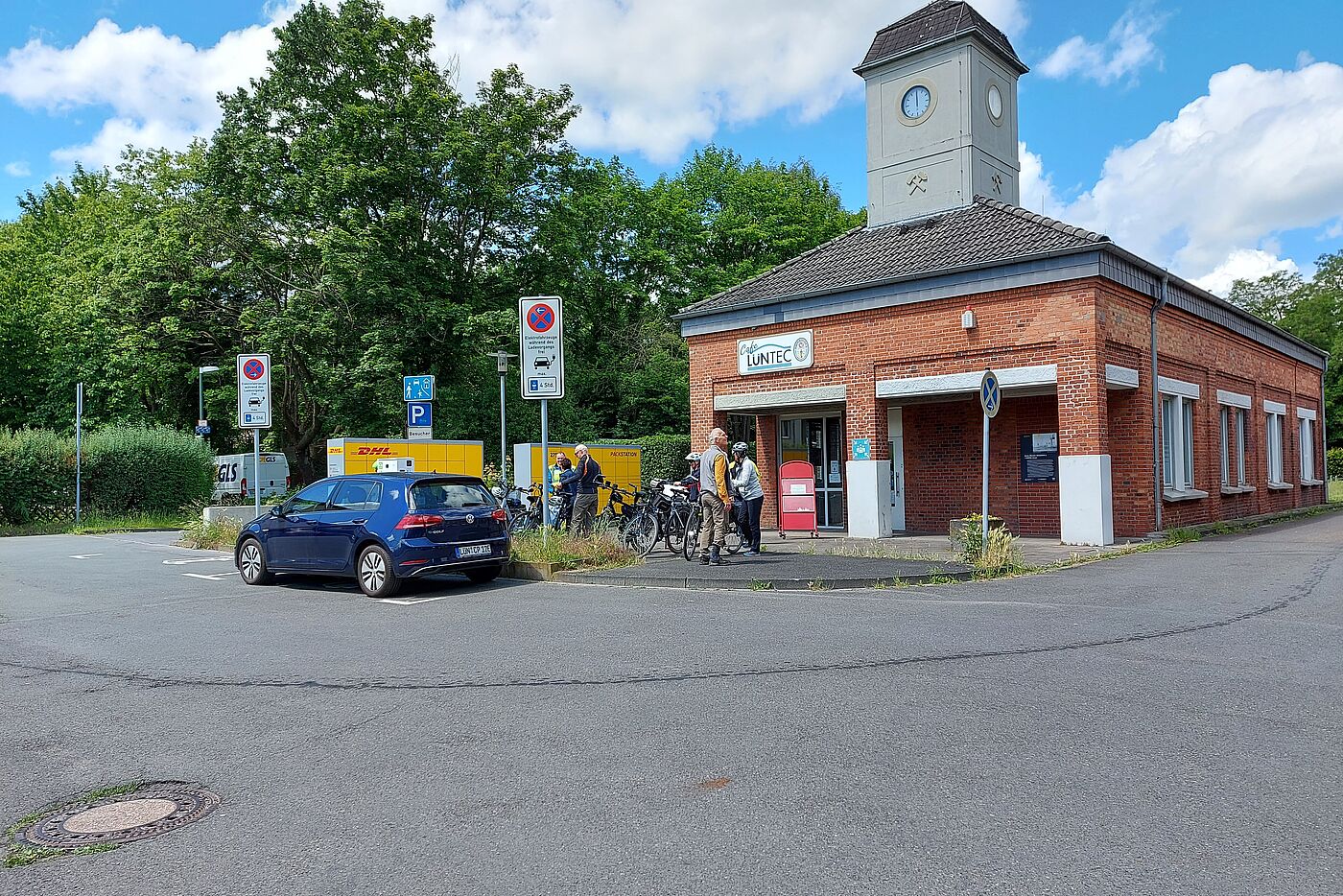 das Café im ehemaligen Torhaus