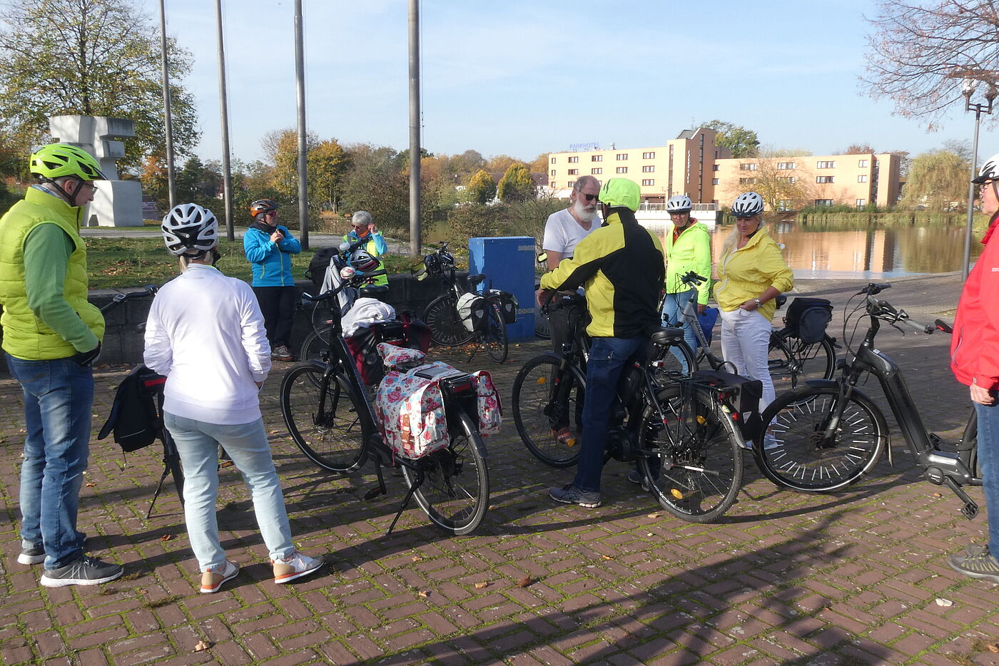 Herrliches Wetter schon am Start  
