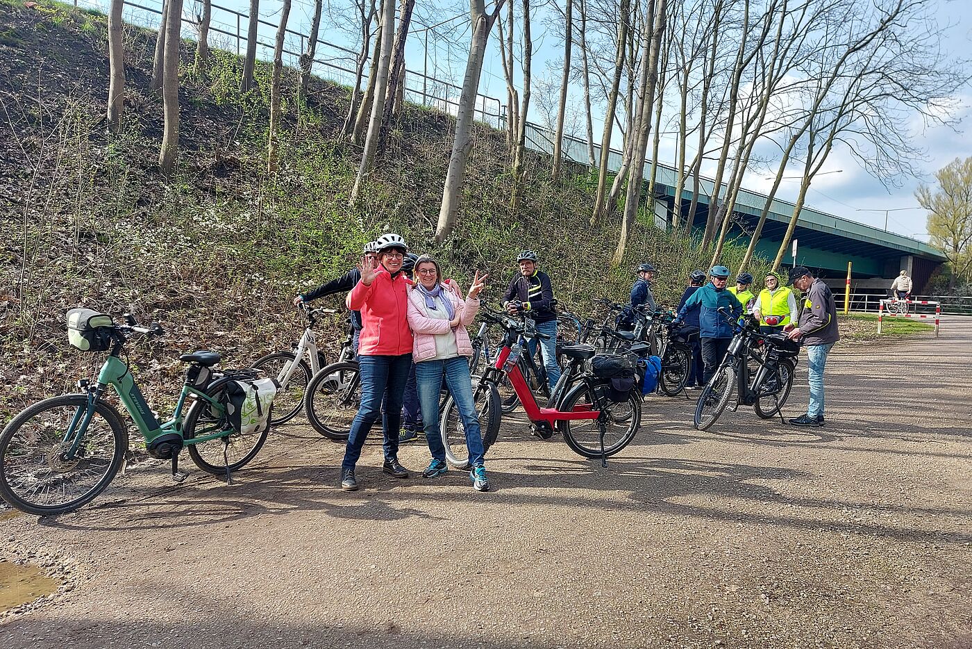 Letzte Pause auf dem Heimweg mit bester Laune