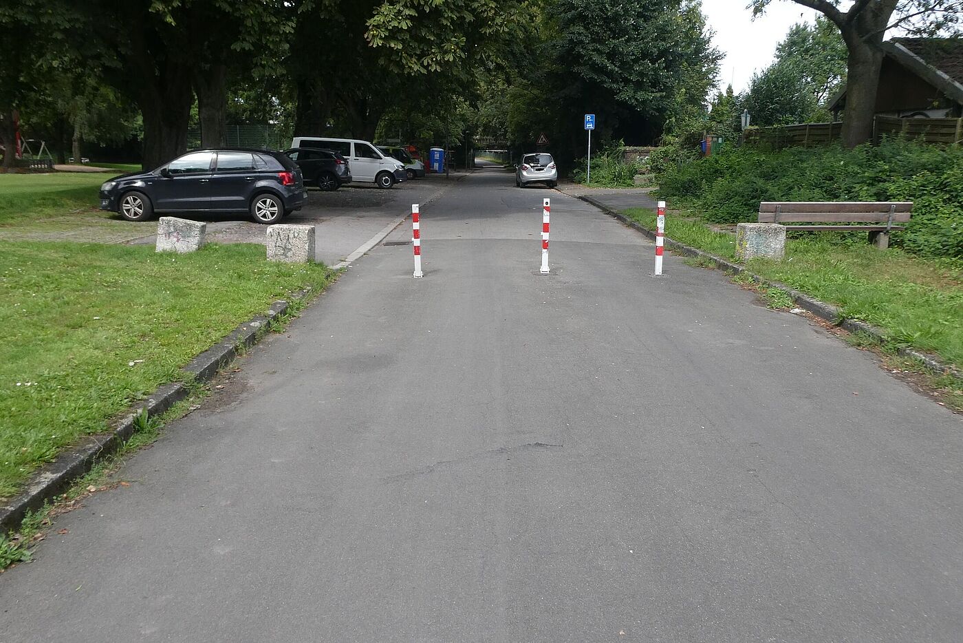 die Pfosten stehen noch