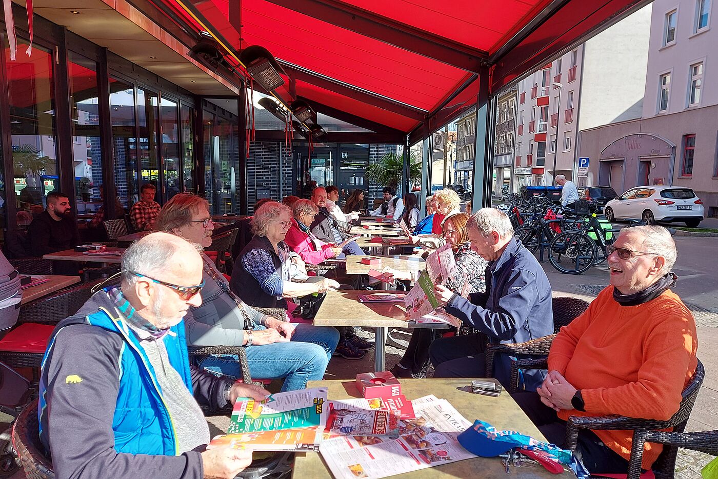 Einkehr im Café Extrablatt