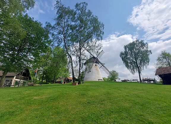 Die Turmwindmühle Reken mit dem Heimatmuseum