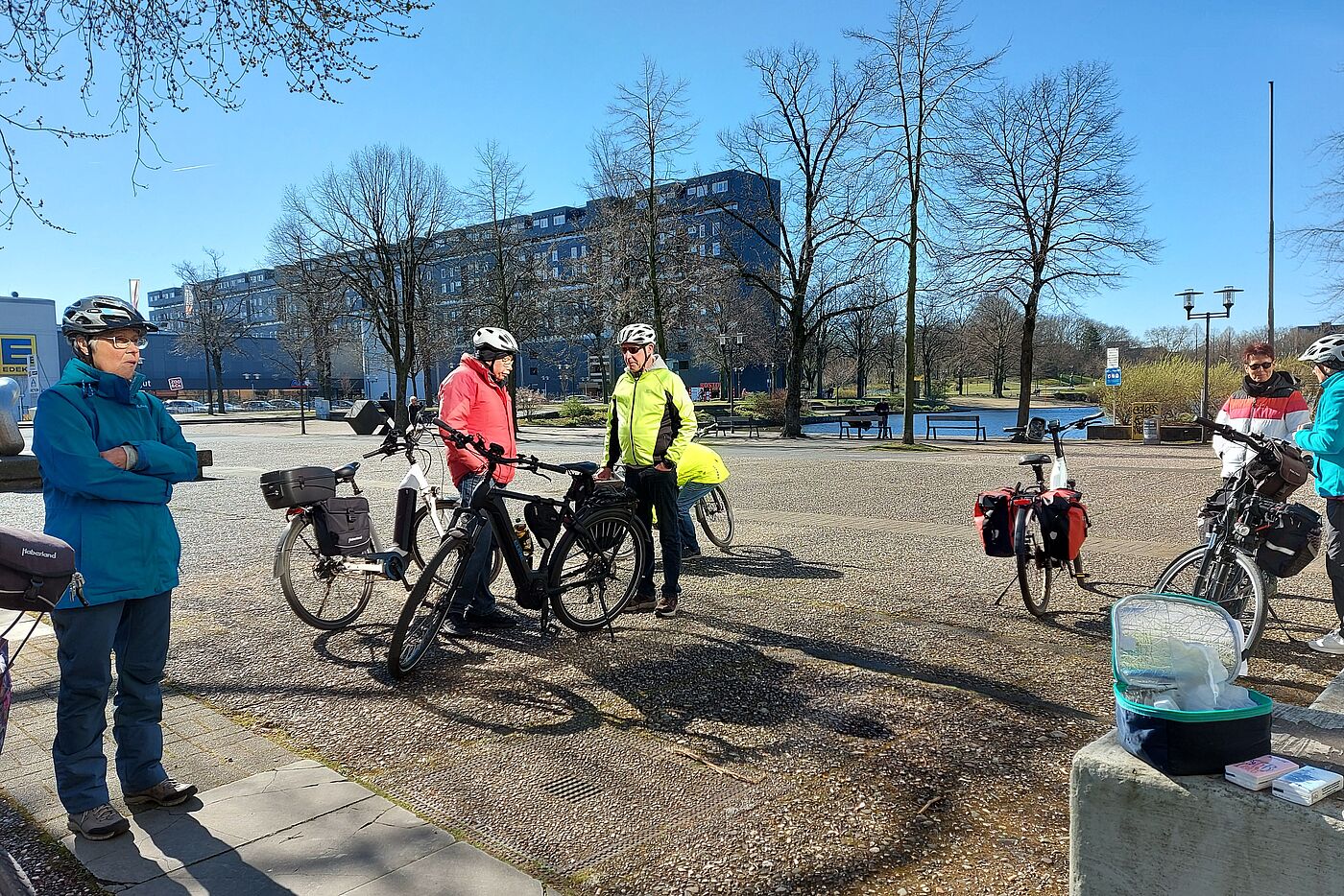 Sonnenschein schon am Startpunkt