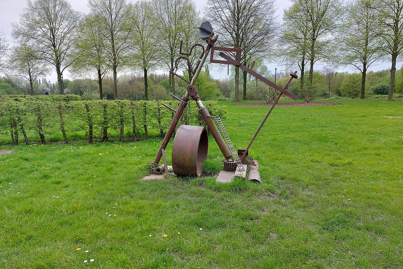 Ein Kunstwerk im Nordsternpark
