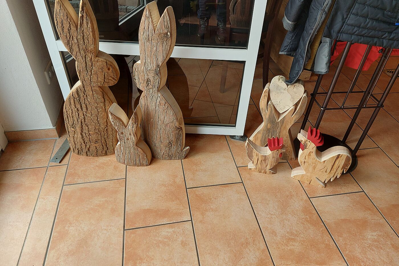 Ein Hase ist schon in der Packtasche