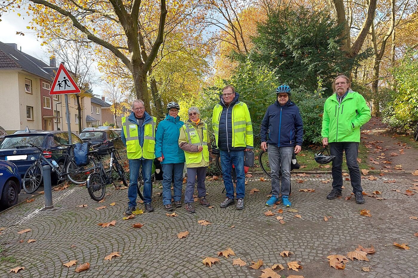 Fotosession mit einigen TN am Ziel