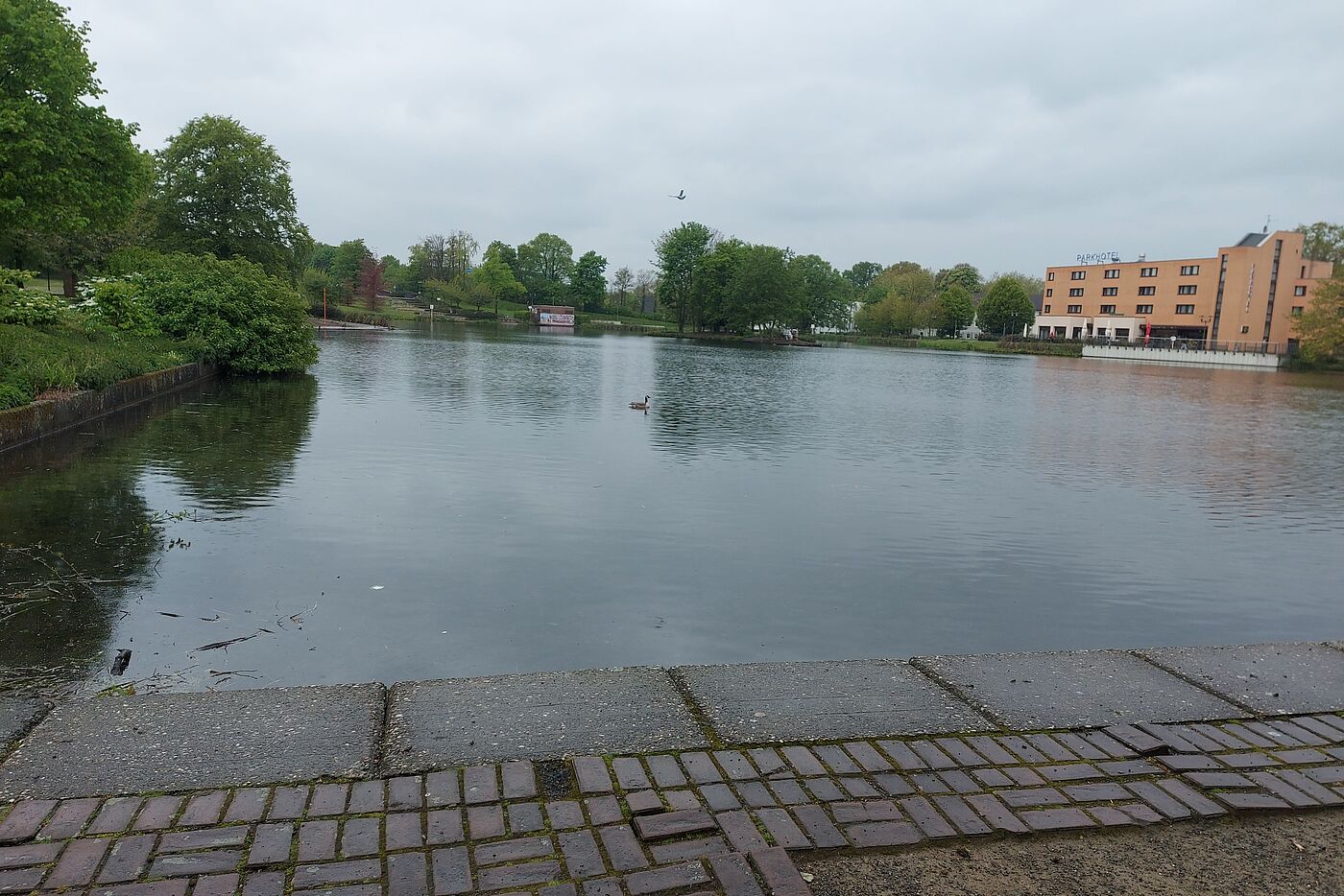 Es regnet am Citysee Marl