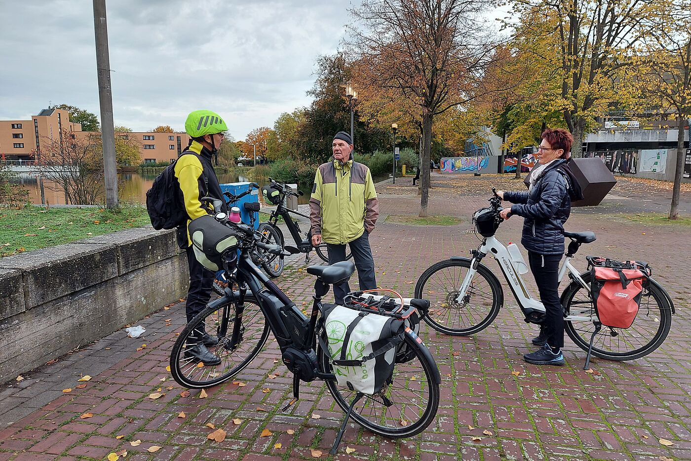 kleine Gruppe am Start 