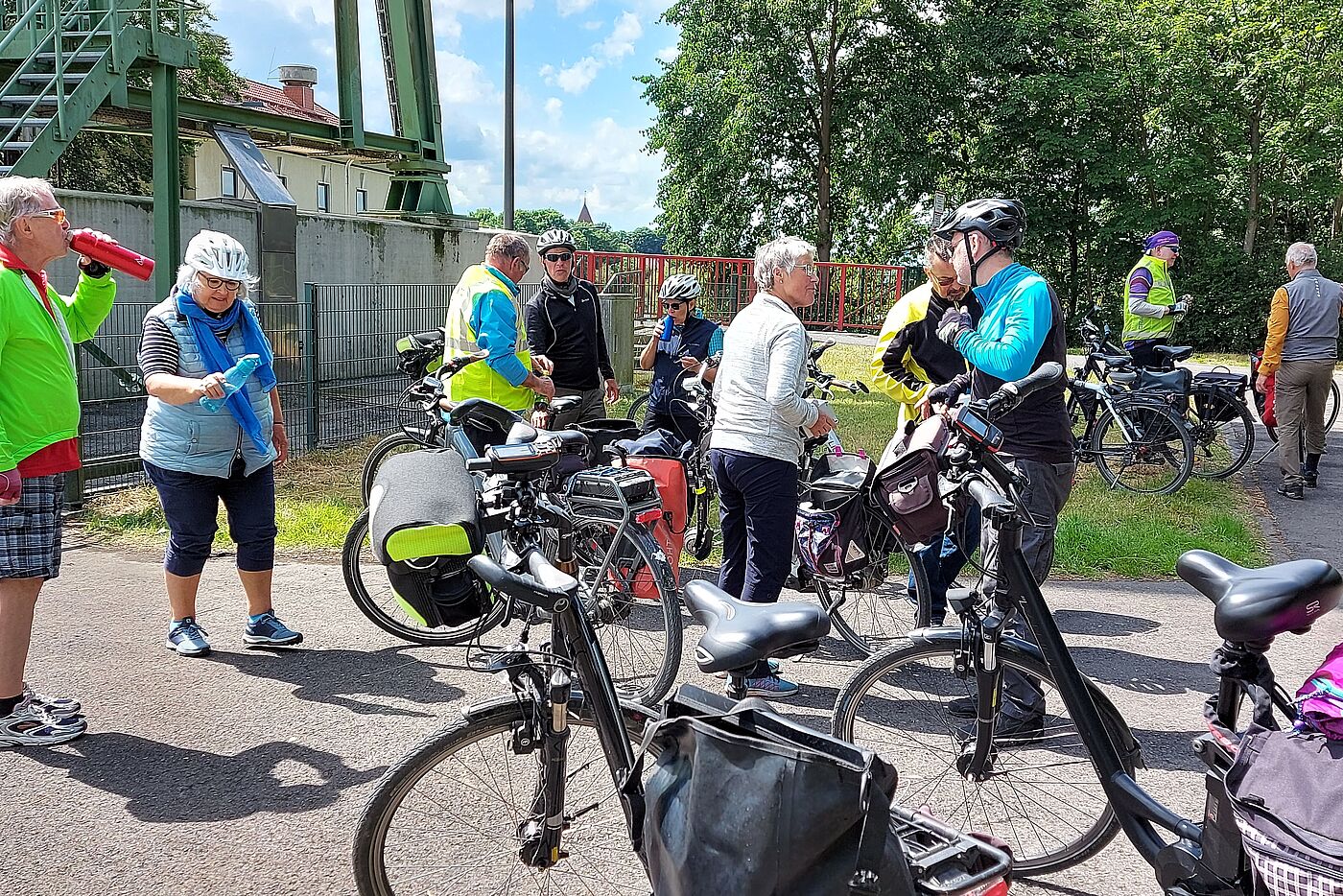 letzte Pause an der Schleuse in Flaesheim