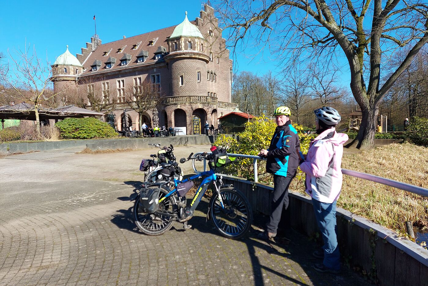 Am Ziel die Sonne genießen.